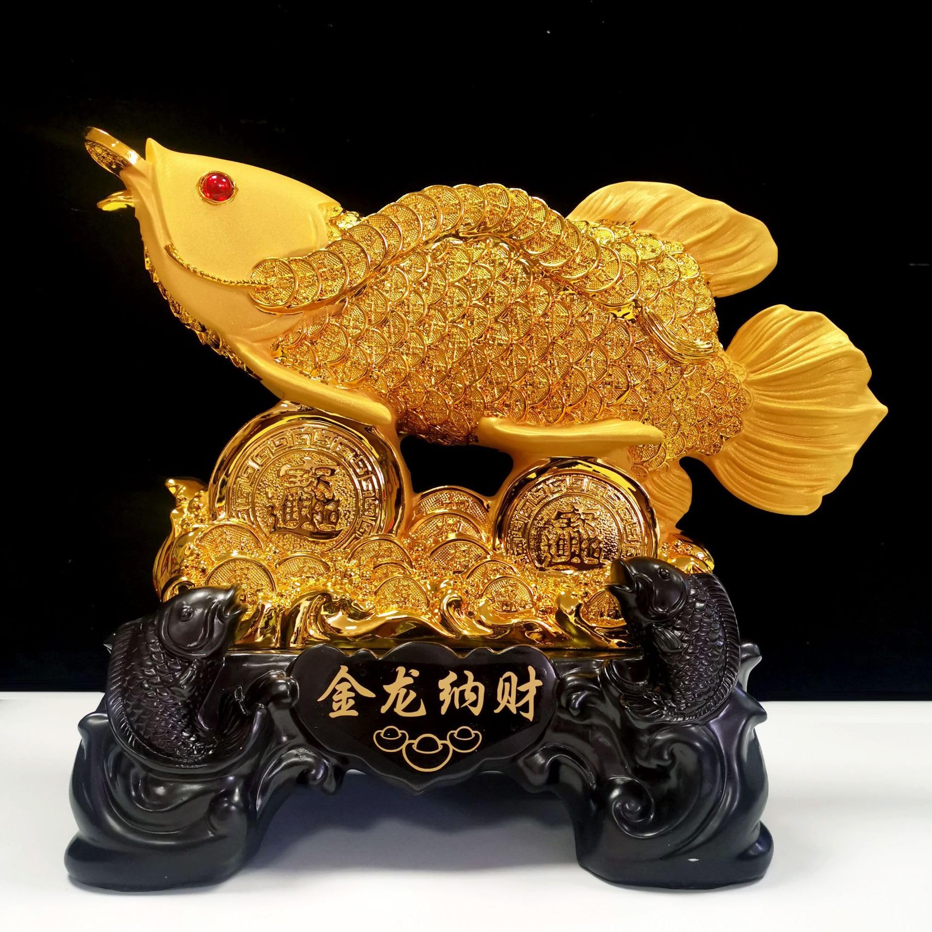 新品、未使用 金竜魚 インテリア 置物 陶瓷器 飾り物 客間 富をもたらす0